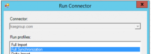Run Full Sync